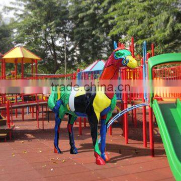 China Supplier Yard Art Resin Craft Lifesize Fiberglass Horse photo-2