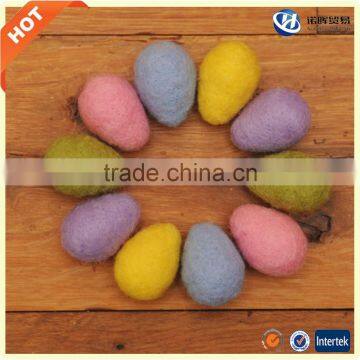 2017 new amazon best gift felt colored Easter eggs for decoration