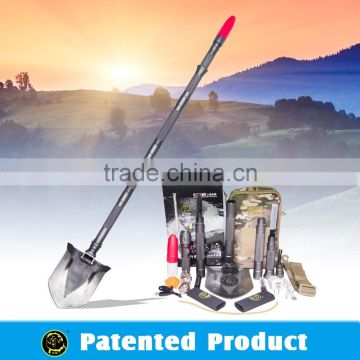 2015 New Design Multifunction Foldingt Gardon Tool for Digging Cutting Chopping and Light