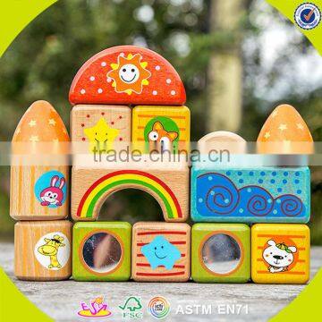 Wholesale Creative Baby Wooden Stacking Blocks Game Colorful Wooden Stacking Blocks Toy W13A018 photo-6