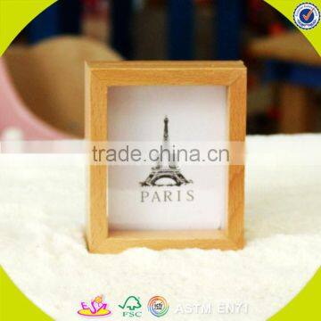 2017 wholesale kids wooden photo frame cheap baby wooden photo frame high quality children wooden photo frame W09A054