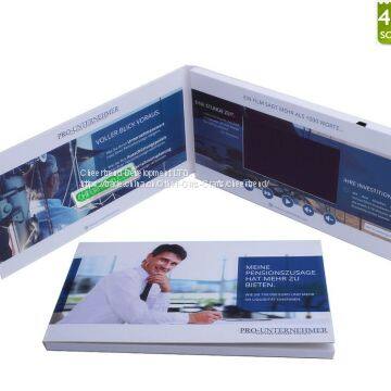 Custom Player Mailable Module 4.3 inch Invitation Greeting Lcd Screen Video Business Card video brochure