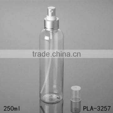 Hot Products Round Shoulder Gold Aluminum Spray Pet Plastic Bottle 250ml Cosmetic Perfume Toner Water Clear Pet Bottle Wholesale photo-3