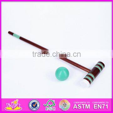 2016 веселая деревянная игра в крокет для 6 детей для активного отдыха на открытом воздухе и игры в саду W01A170 photo-4