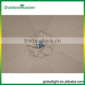 10' x 6.5' Rectangular Solar Powered LED Lighted Patio Umbrella photo-2