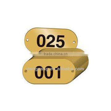 Numbered Brass ID Plates
