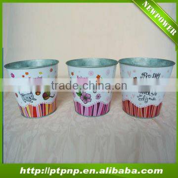 Lovely garden metal cartoon flower pot