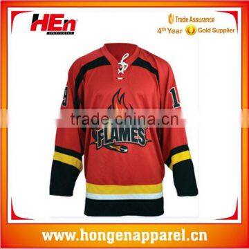 Hongen apparel cheap custom design college hockey jerseys