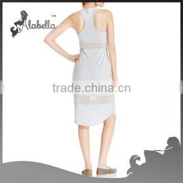 Modest Sexy T-shirt v Back Women Dress, Blank Dress photo-2