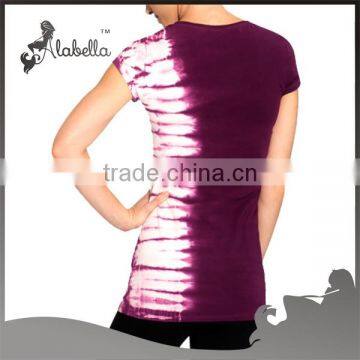 Custom Printed Tops Womens Sports Polyester T-shirt photo-2