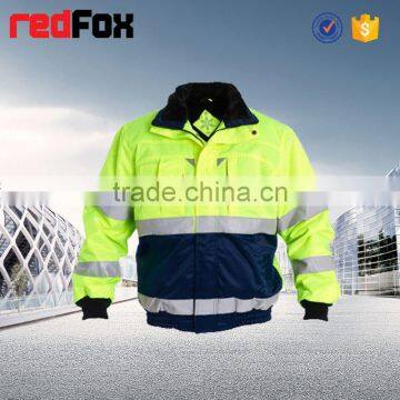 Wholesale High Visibility Safety Bomber Jacket photo-3