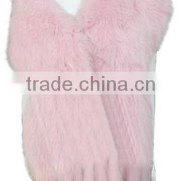 CX-B-34 China Suppliers Lady Scarf Hand Knitted Real Fox Fur Cape/ Shawl photo-4