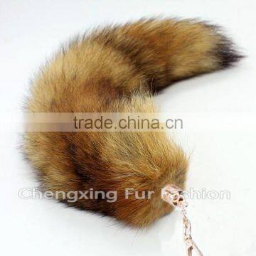 CX-R-42 Cheap Fashion Genuine Promotion Key Fox Fur Tail Bag Charm photo-4