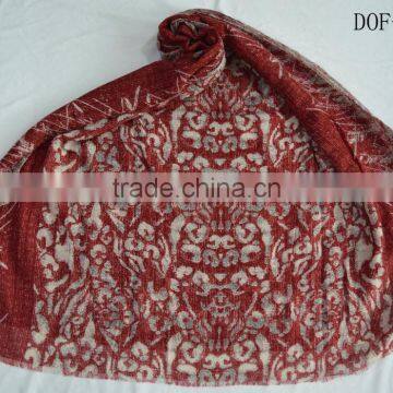 Fashion Hot Stylish Lady Jacquard Leopard Soft 100%viscose Winter Scarf photo-3