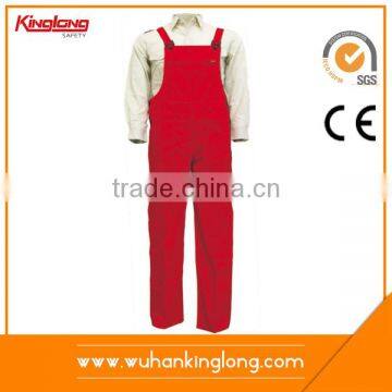 Good zipper Customizable design men red color bib pants