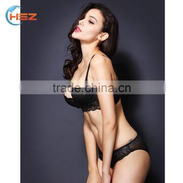 HSZ-G5002 New Arrivals 2017 Women Transparent Seamless Bra Panty Set Sexy Embroidered Nighty Photo Ladies Lingerie Hot Intimates