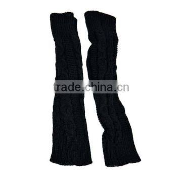 Women Arm Warmer Knitting Wool Long Cool Fingerless Gloves7869 photo-2