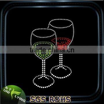 Wine Glass Motif for Heat Transfer Rhinestone photo-3