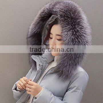 2016 New Fashion OEM Outdoor Long Fur Collar Woman Down Jacket photo-3