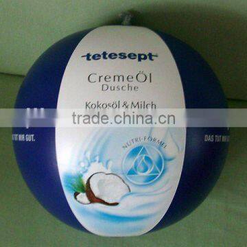 logo printed inflatable beach ball