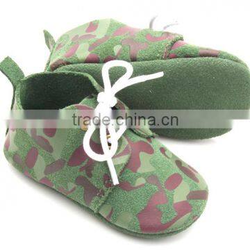 2017 Amazon New Design Printing Genuine Leather Baby Boys Leather Shoes photo-2