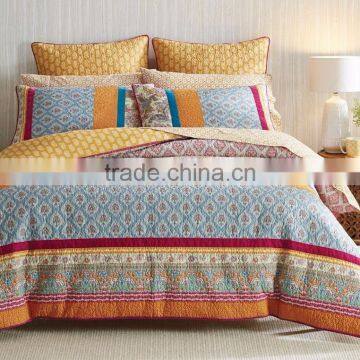 Elegant Pink, Yellow, Green and Blue Coloue Quilt Cover photo-4