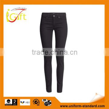 ladies pants spandex black twill trousers women