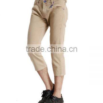 Wholesale Cheap New Style Hot Sale OEM Service Men Khaki Capri Jogger Pants photo-2