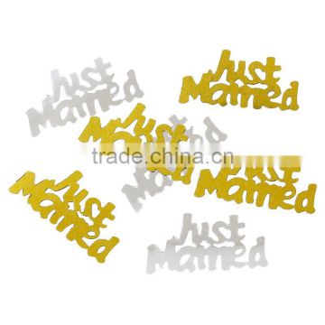 Pvc Confetti Party Decorations Wedding Alphabet "Just Married" At Random