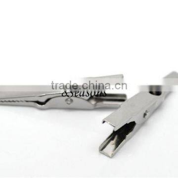 20PCs Silver Tone Strap Clips 44x8mm