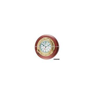 Nautical Porthole Time & Tide Clock