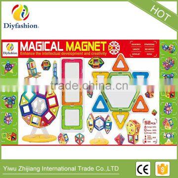 52pcs Promotional Christmas Amazing 3D ABS Plastic Magnetic Building Blocks Toys for Kids photo-3
