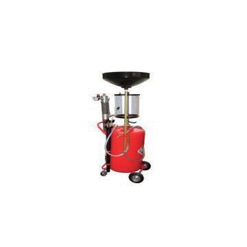 80L wheel mounted Pneumatic Waste Oil Drainer and suction with transparent chamber