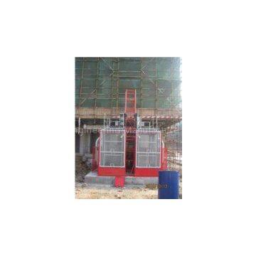 OEM 36 m / min Twin Cage SC200 Construction Hoist Elevator for Building