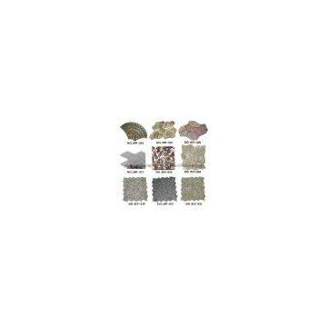Natural Marble Mosaic Pattern, Tiles Mixed Color, Interior Wall Floor