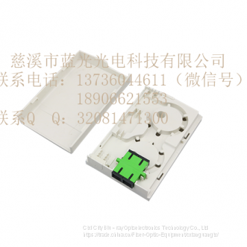 SC/UPC FTTH Socket Panel Wall Outlet Box Plastic ABS Terminal Box photo-2