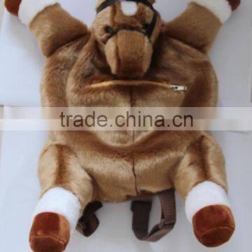 Custom Soft Animal Backpack Plush Horse Backpack photo-6