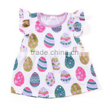 Easter baby flutter sleeve top 2017 summer toddler girls flutter Tee shirts M7031506