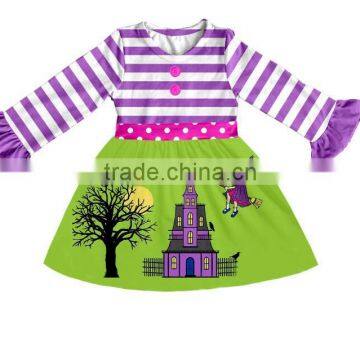 Yiwu Boya children girls frock design sets long sleeve remake dress cotton baby clothing frock designs