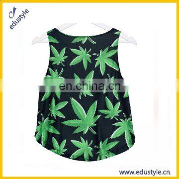 Wholesale Custom Printed Sleeveless Womens Crop Tops photo-2