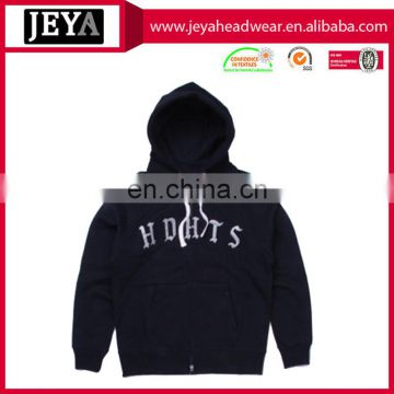 wholesale plain hoodie jackets reflective logo hood zipup