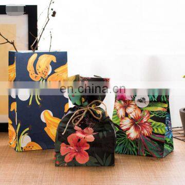 Beautiful Malus spectabilis Creative Paper Gift Bag Birthday Gift Bag