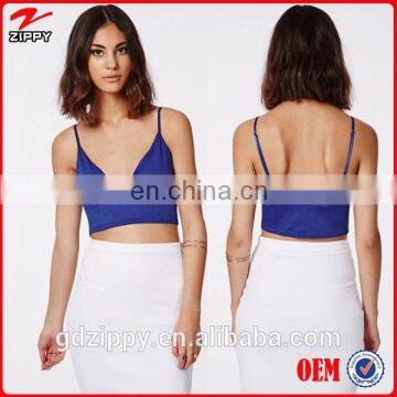 2014 Sexy Blue Ladies Bralet Crop Top