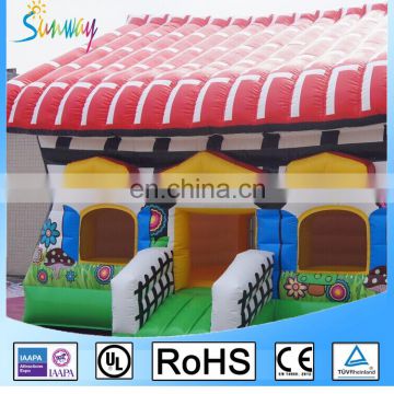 Sunway Christmas Houses Inflatable Bouncy Castle for Kids Party