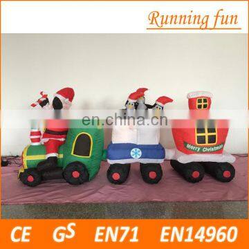 Hot sell Trains Christmas Inflatable Christmas Train Decoration