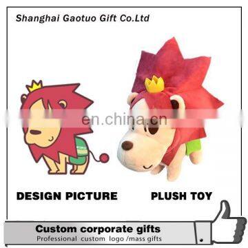 Personalized custom logo soft toy custom plush toy