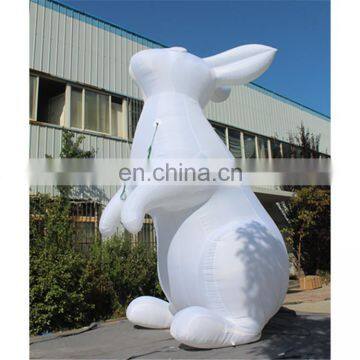 Customized Giant White Rabbit Model/rabbit Cartoon Inflatable With LED Light photo-2