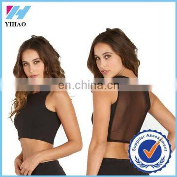 Yihao Wholesale trade assurance Women's sportswear plain crop tank top