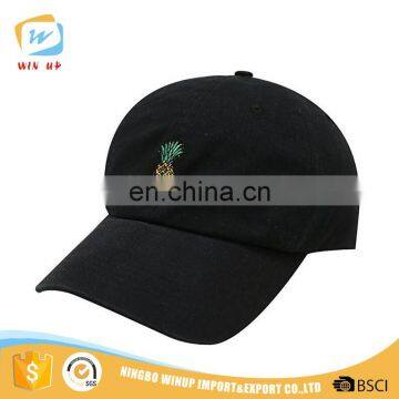 WINUP 2017 new fashion black snapback pineapple logo baseball cap