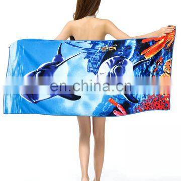 Printed custom beach towel